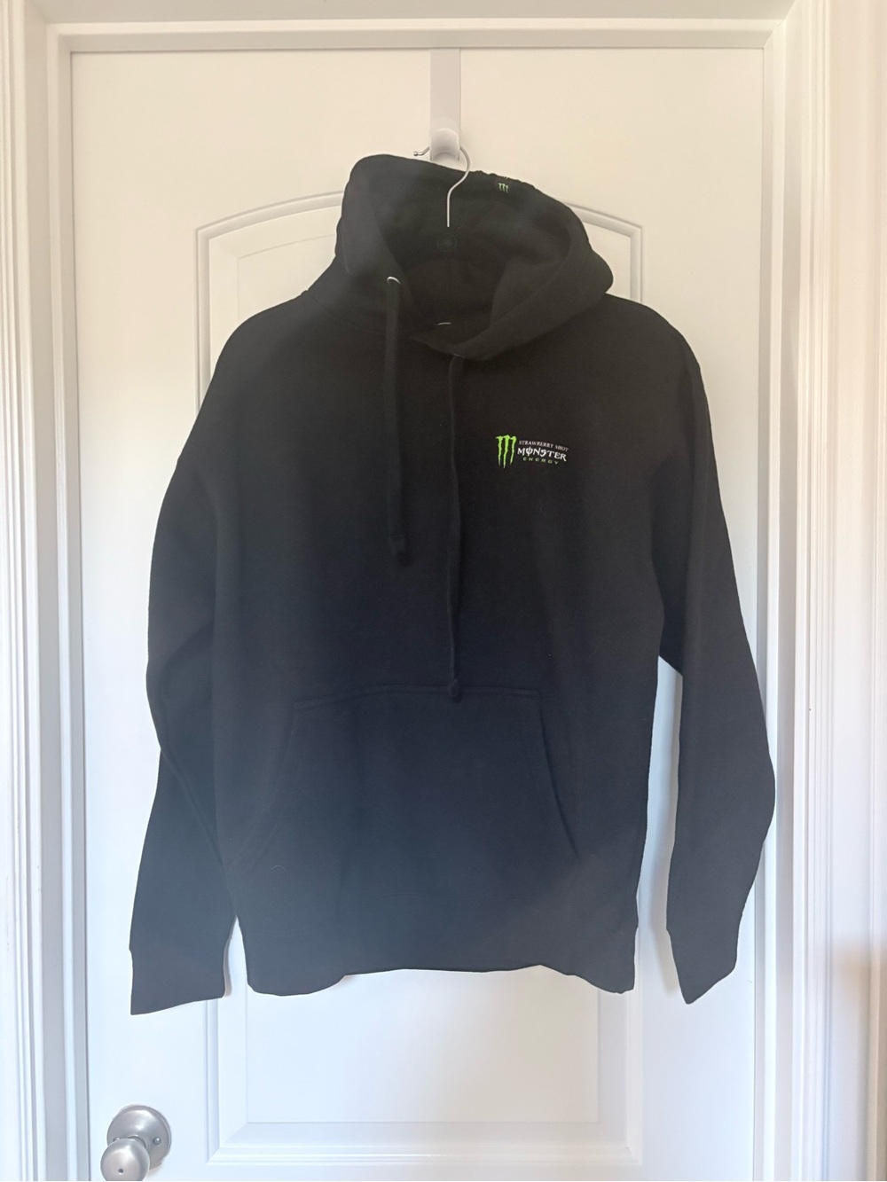 Black Crewneck Monster Hoodie for Men